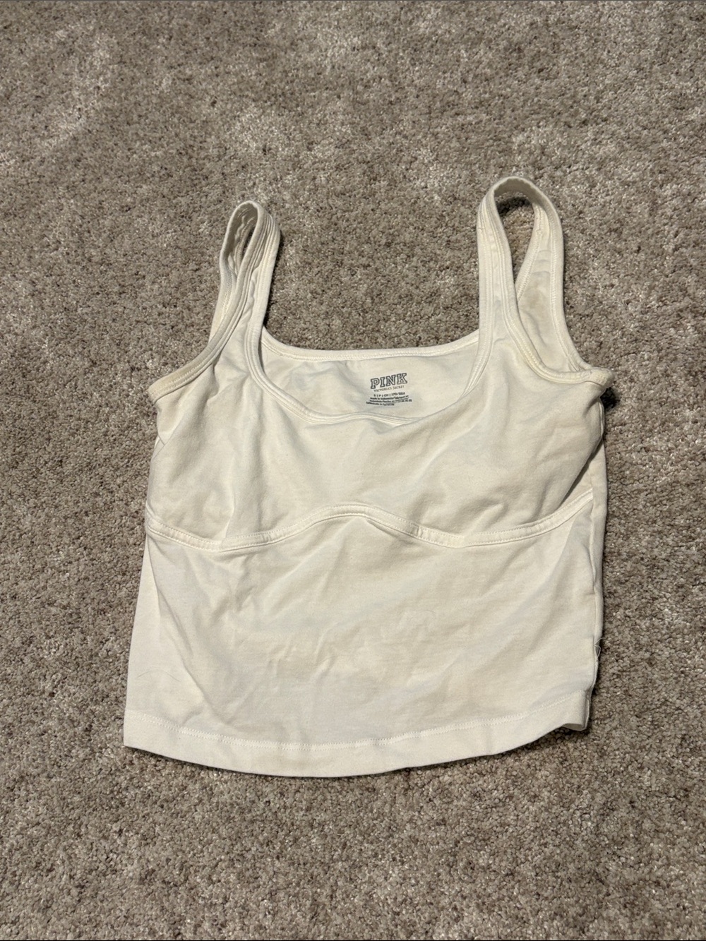 PINK Victoria's Secret White Tank Bralette